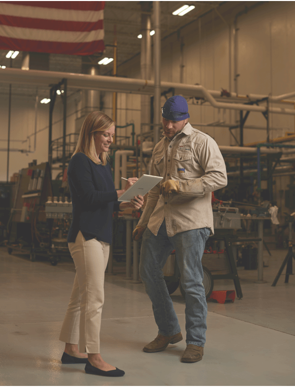 A J+K Lawyer Talking to a Union Employee